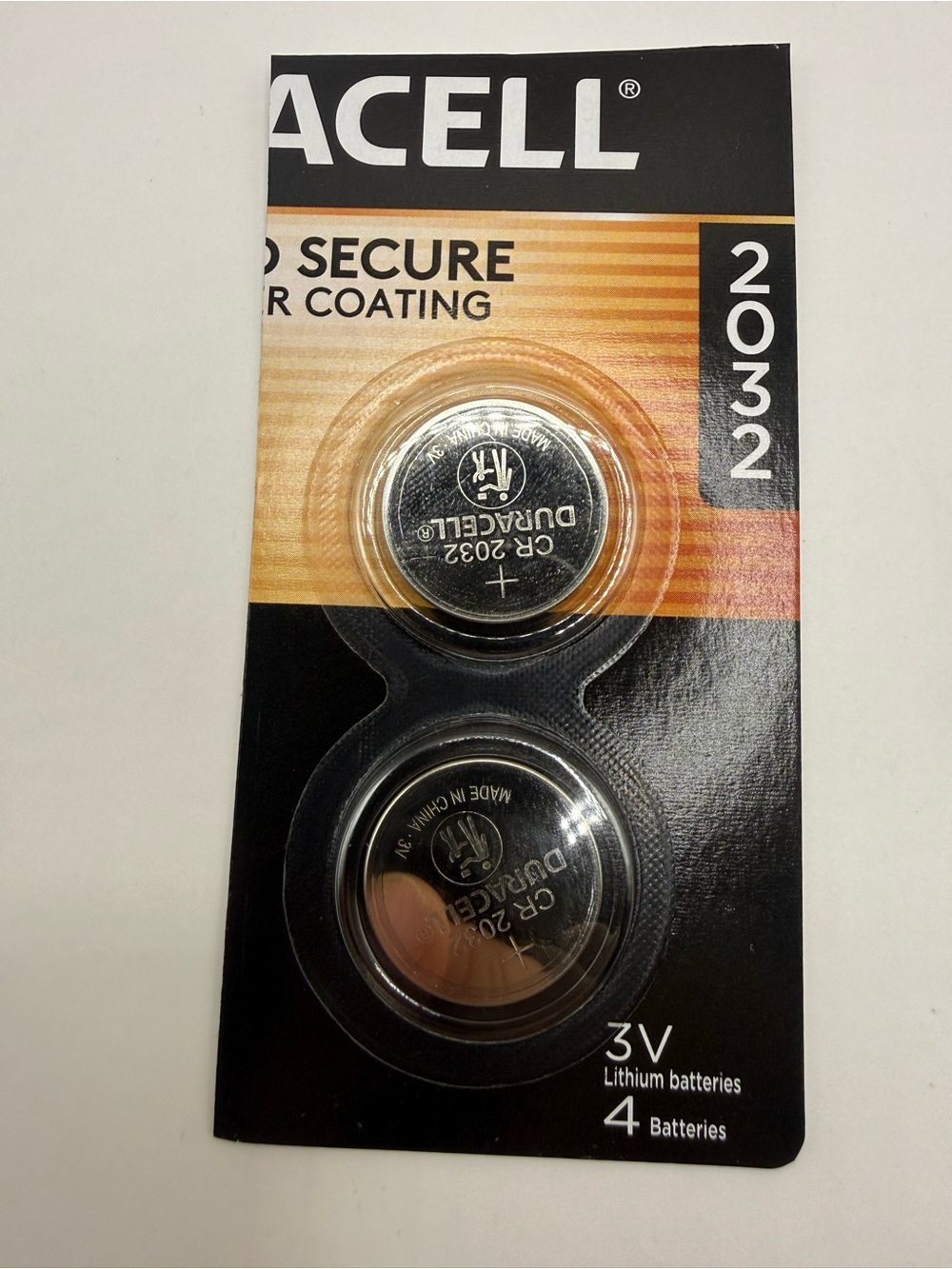 (2) Pack CR2032 2032 Duracell Lithium 3v Battery USA Fresh Exp Feb 2035
